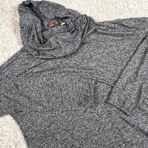 Merrell Women's Gray Heather Cowl Neck Long Sleeve Top Activewear Pullover Large